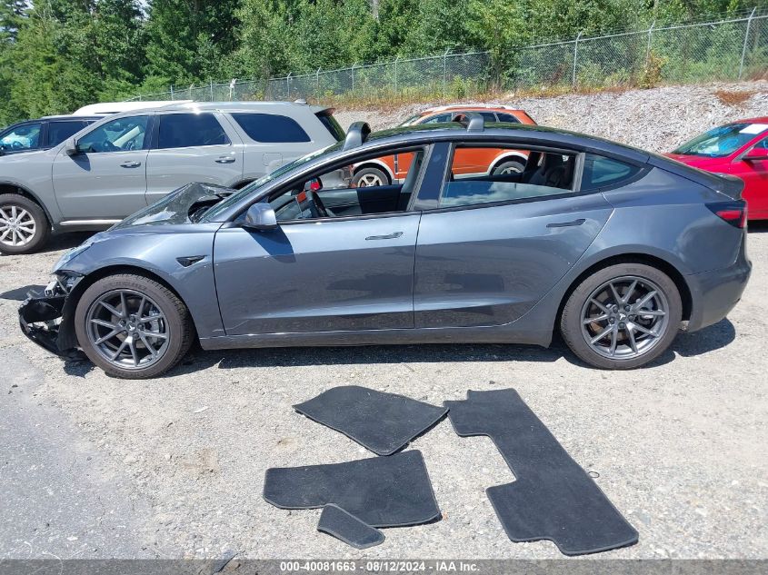 2021 Tesla Model 3 VIN: 5YJ3E1EB8MF853199 Lot: 40081663