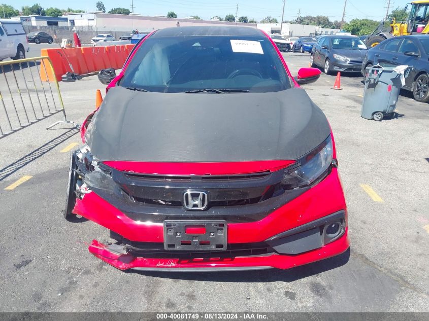 2020 Honda Civic Sport VIN: 2HGFC2F86LH558737 Lot: 40081749