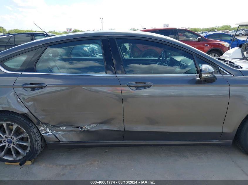 2017 FORD FUSION SE - 3FA6P0H72HR341733