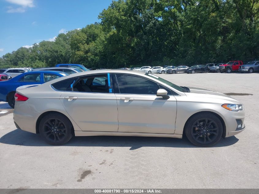 2019 Ford Fusion Se VIN: 3FA6P0HD5KR133245 Lot: 40081790