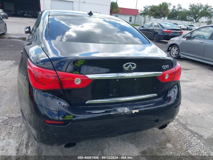 2015 Infiniti Q50 Premium VIN: JN1BV7AR3FM390709 Lot: 40081808