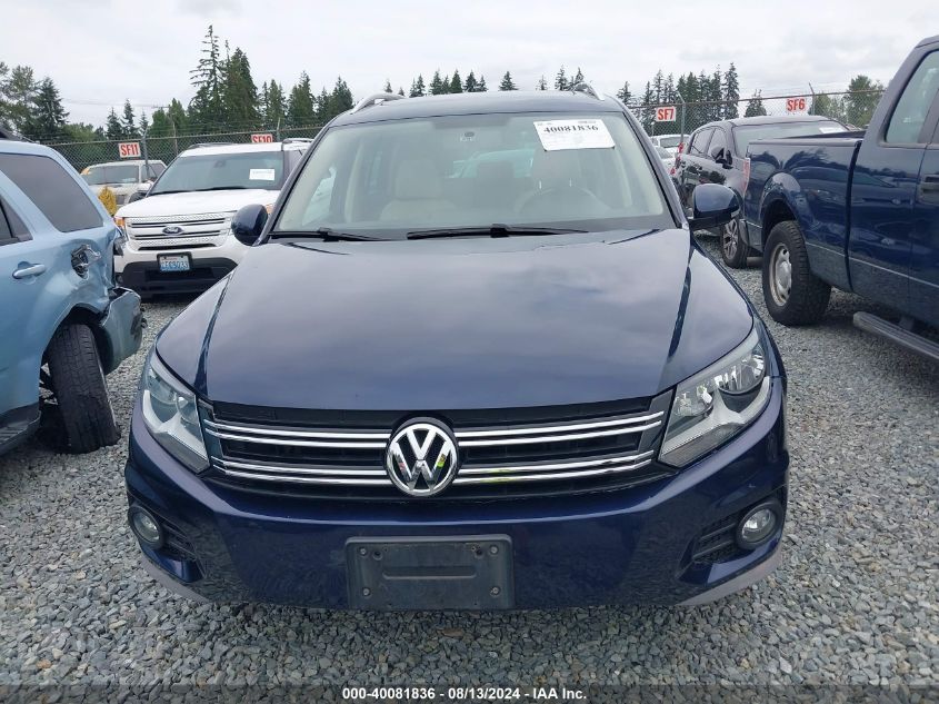 2014 Volkswagen Tiguan Sel VIN: WVGBV3AX5EW596200 Lot: 40081836