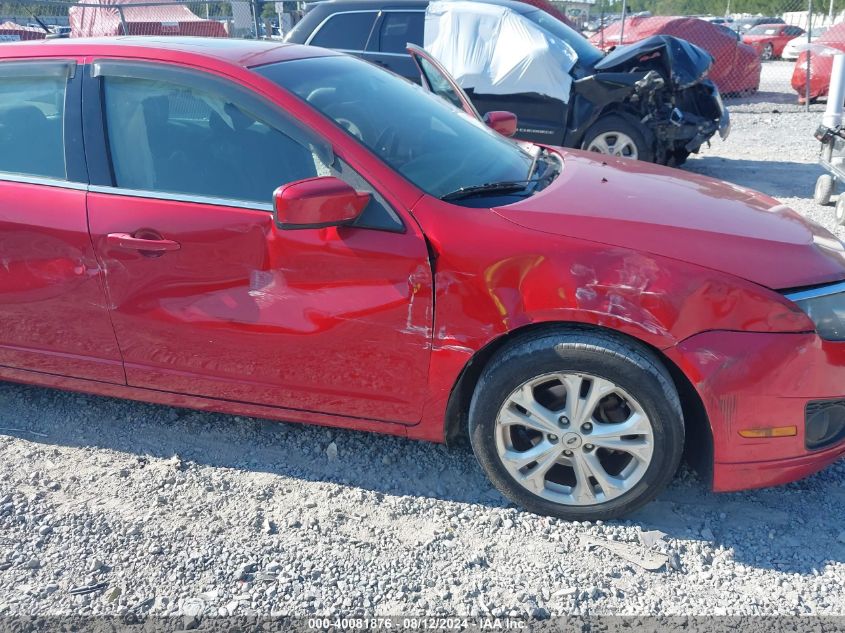 2012 Ford Fusion Se VIN: 3FAHP0HA6CR371931 Lot: 40081876