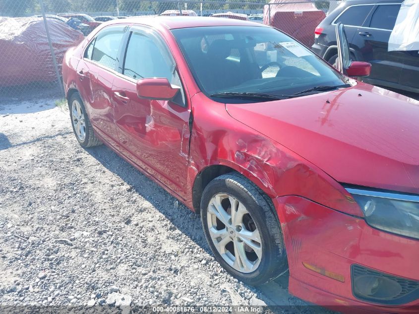 2012 Ford Fusion Se VIN: 3FAHP0HA6CR371931 Lot: 40081876