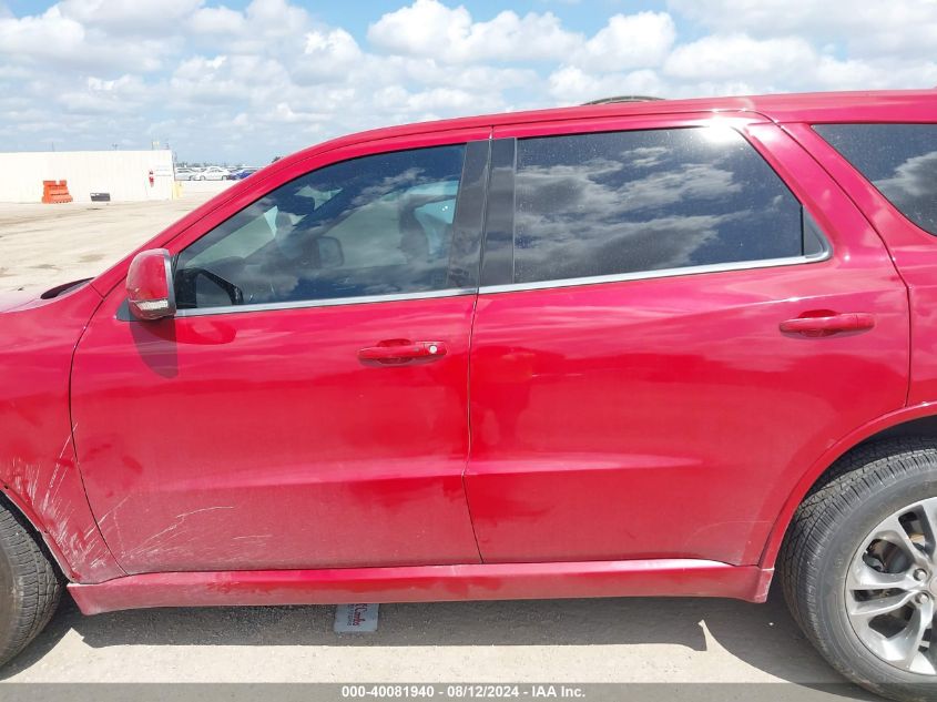 2019 Dodge Durango Gt Plus Rwd VIN: 1C4RDHDG3KC721223 Lot: 40081940