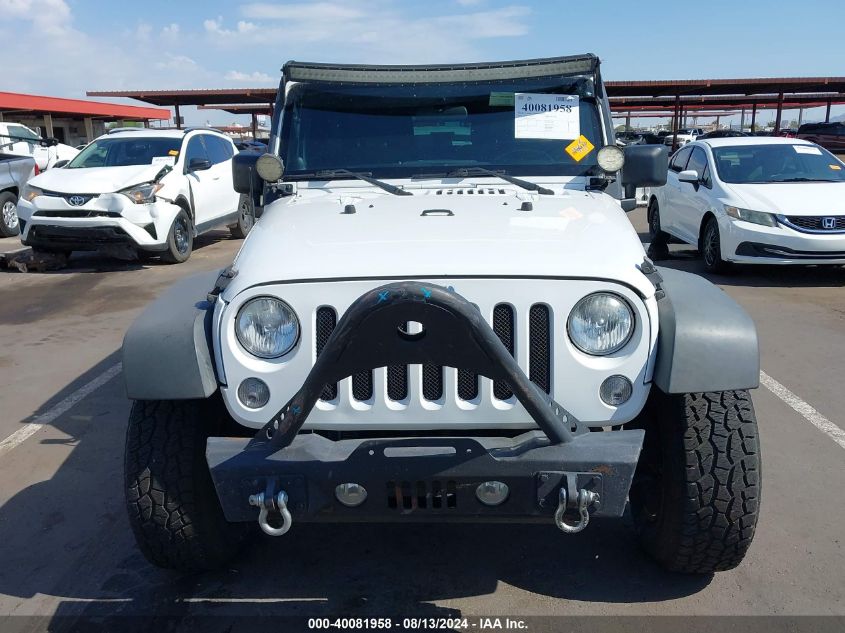 2014 Jeep Wrangler Sport VIN: 1C4AJWAGXEL258385 Lot: 40081958