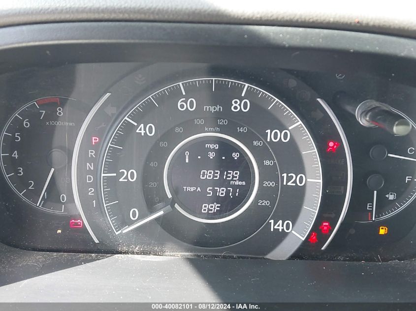 2012 Honda Cr-V Ex VIN: 5J6RM3H50CL006200 Lot: 40082101