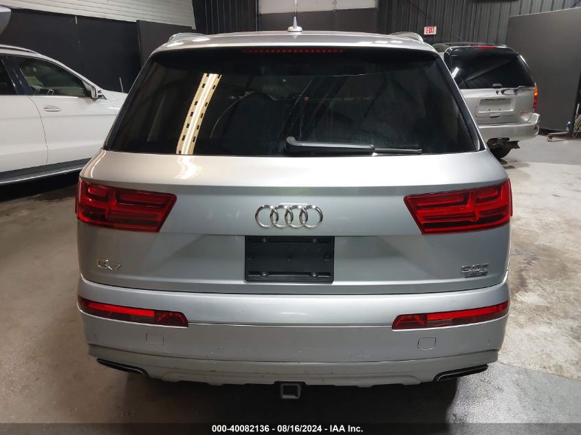 2018 Audi Q7 3.0T Premium VIN: WA1LAAF7XJD026081 Lot: 40082136