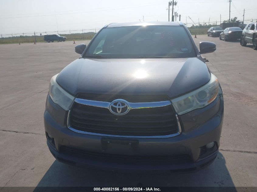 2014 Toyota Highlander Xle V6 VIN: 5TDKKRFH8ES017234 Lot: 40082156
