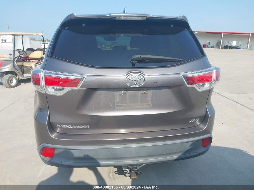 2014 Toyota Highlander Xle V6 VIN: 5TDKKRFH8ES017234 Lot: 40082156