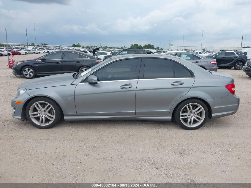 2012 Mercedes-Benz C 250 Luxury/Sport VIN: WDDGF4HBXCR235277 Lot: 40082184