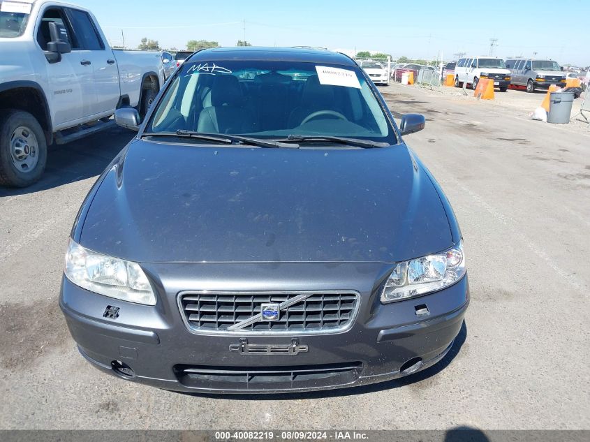 2006 Volvo S60 2.5T VIN: YV1RH592862510802 Lot: 40082219