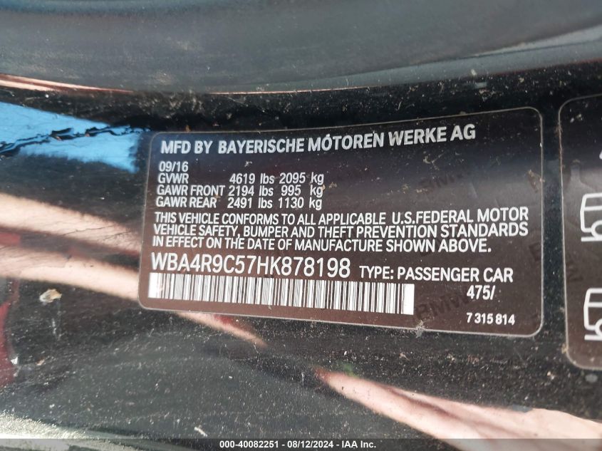 WBA4R9C57HK878198 2017 BMW 430I xDrive