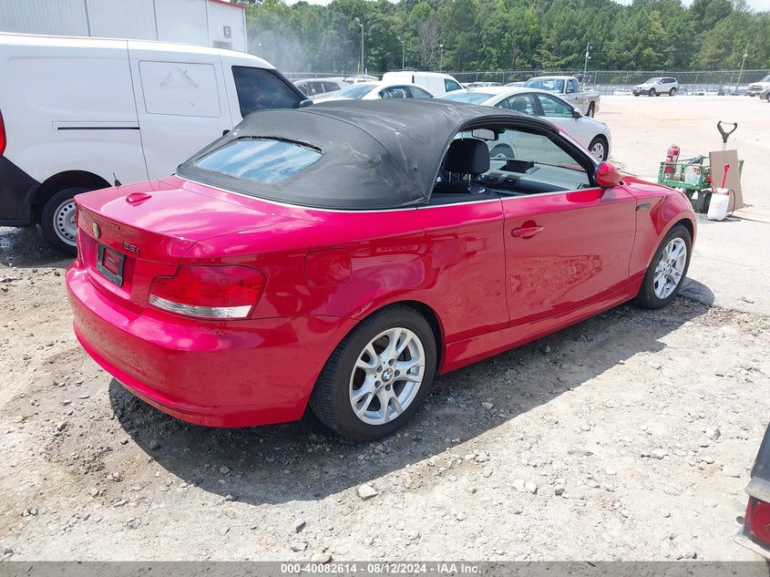 2008 BMW 128I VIN: WBAUL73568VJ74367 Lot: 40082614