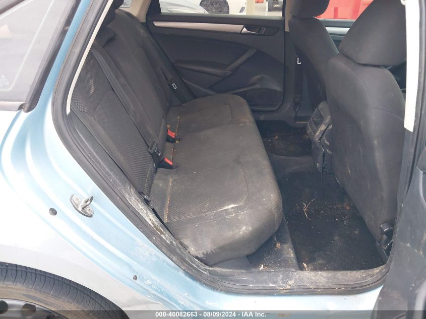 2012 Volkswagen Passat 2.5L S VIN: 1VWAP7A31CC091202 Lot: 40082663