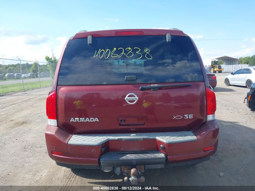 2010 Nissan Armada Se VIN: 5N1AA0NC2AN613208 Lot: 40082838