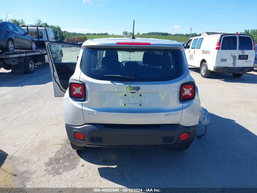 2016 Jeep Renegade Sport VIN: ZACCJBAT8GPD11727 Lot: 40082868