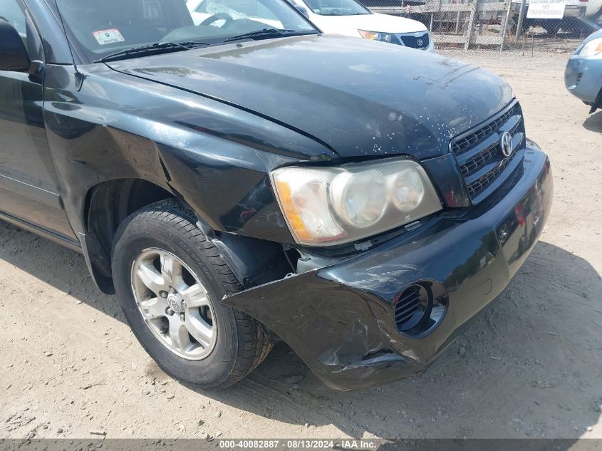 2001 Toyota Highlander V6 VIN: JTEHF21A310016680 Lot: 40082887