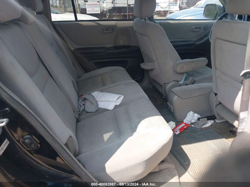 2001 Toyota Highlander V6 VIN: JTEHF21A310016680 Lot: 40082887