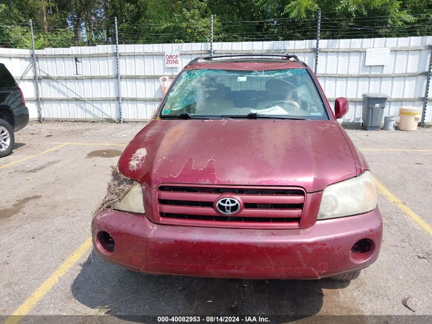 2007 Toyota Highlander V6 VIN: JTEEP21A270220122 Lot: 40082953