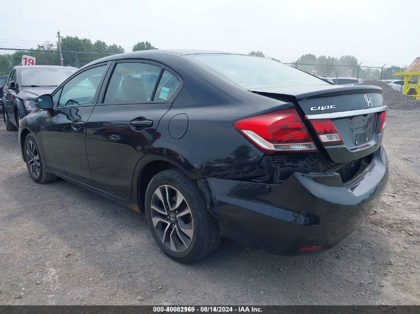 VIN 19XFB2F89DE268460 2013 Honda Civic, EX no.3