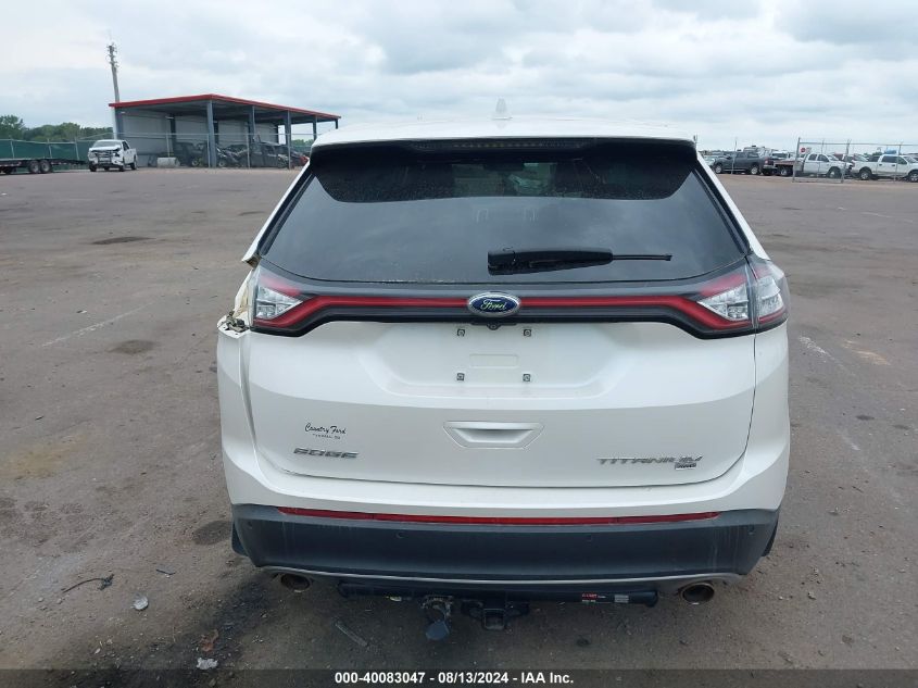 2017 Ford Edge Titanium VIN: 2FMPK4K85HBB43535 Lot: 40083047