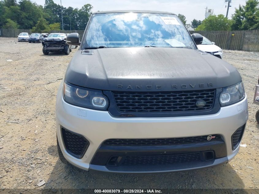 2016 Land Rover Range Rover Sport 5.0L V8 Supercharged Svr VIN: SALWZ2EF6GA546565 Lot: 40083079