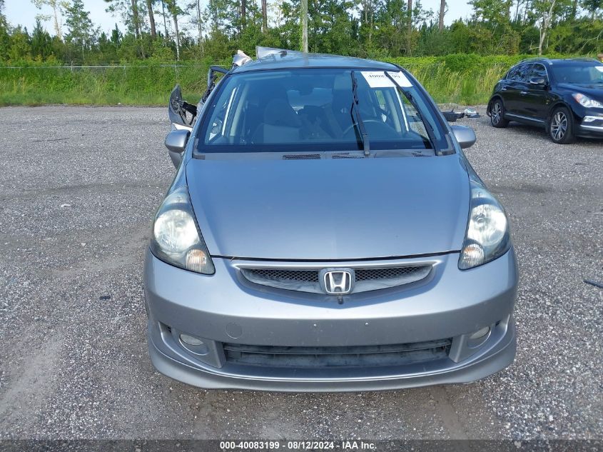 2007 Honda Fit Sport VIN: JHMGD37617S055228 Lot: 40083199