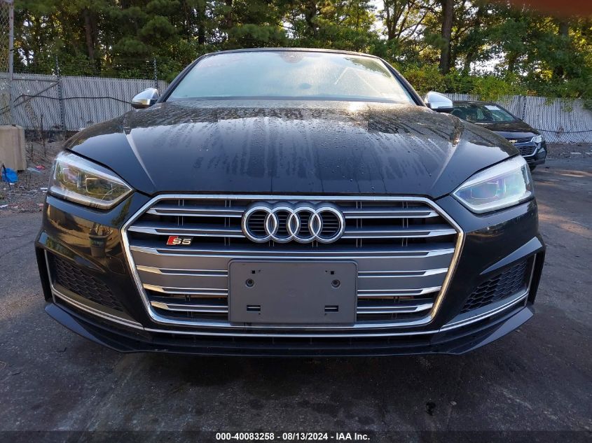 2019 Audi S5 Sportback Premium VIN: WAUA4CF54KA003720 Lot: 40083258