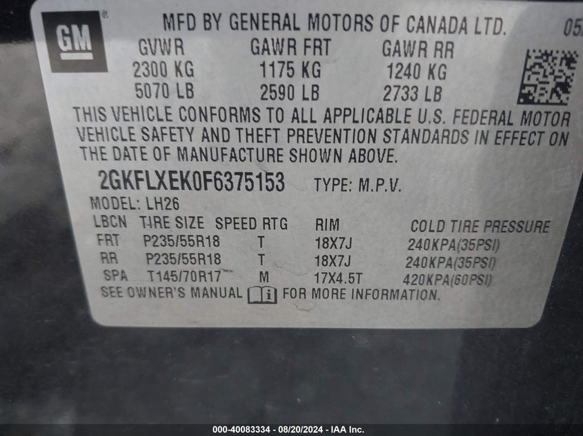 2015 GMC TERRAIN SLT-1 - 2GKFLXEK0F6375153