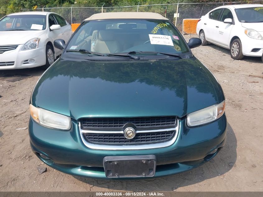 1997 Chrysler Sebring Jxi VIN: 3C3EL55H7VT596828 Lot: 40083336