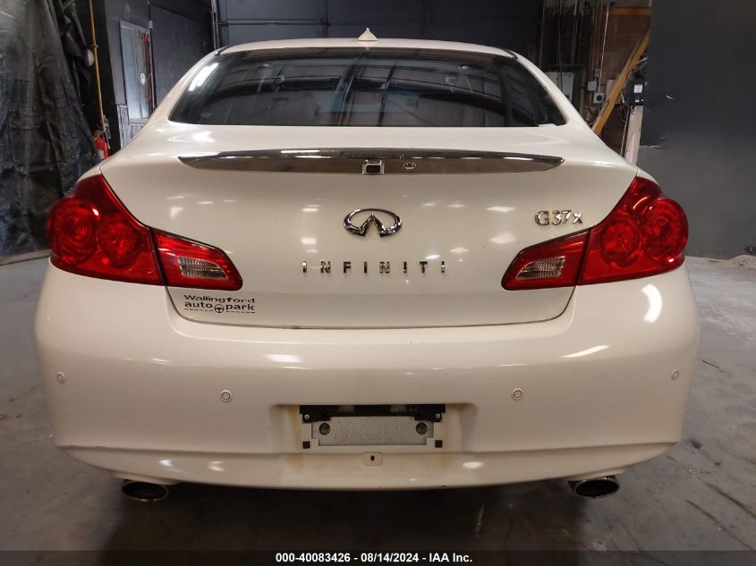 2012 Infiniti G37X VIN: JN1CV6AR9CM674808 Lot: 40083426