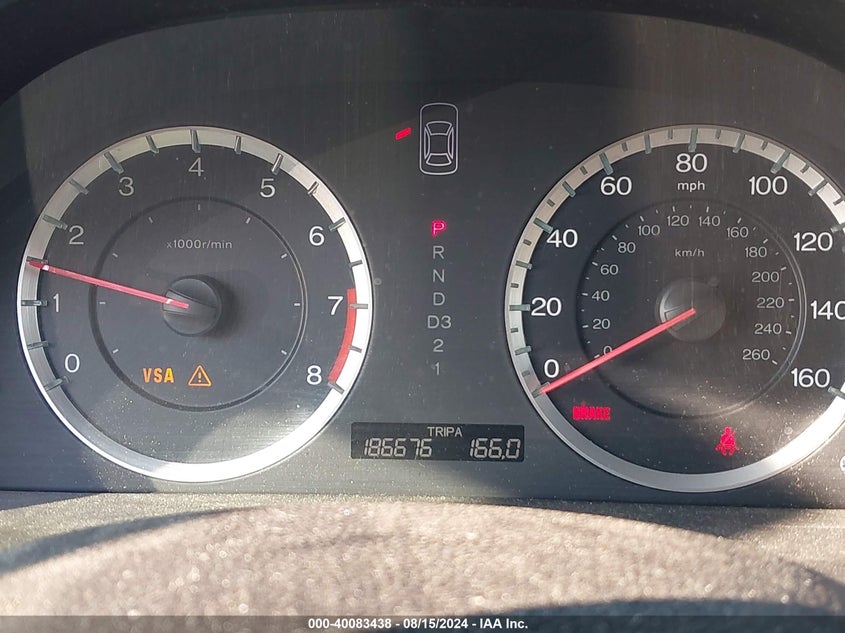 2010 Honda Accord 2.4 Lx VIN: 1HGCP2F38AA198300 Lot: 40083438