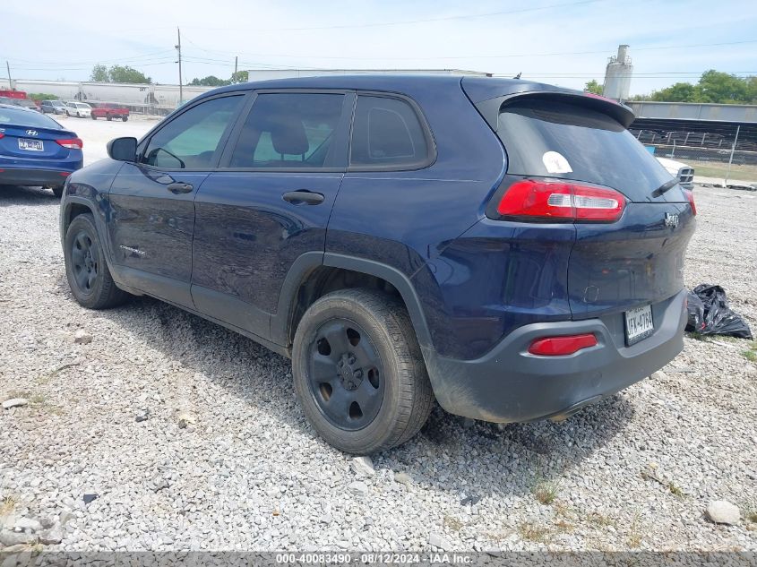 2015 Jeep Cherokee Sport VIN: 1C4PJLAB8FW506114 Lot: 40083490