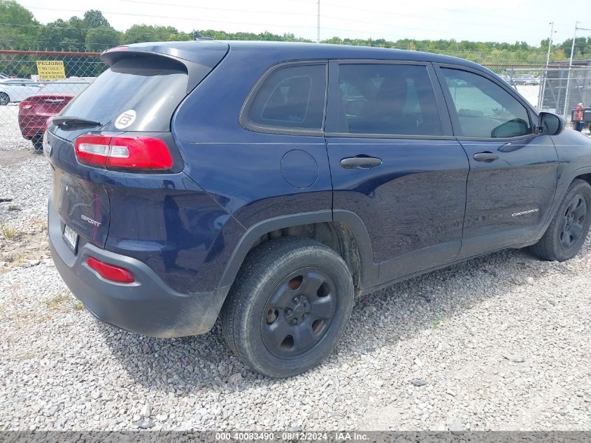 2015 Jeep Cherokee Sport VIN: 1C4PJLAB8FW506114 Lot: 40083490