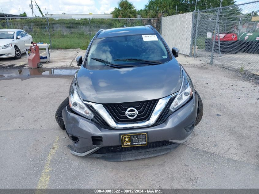 2017 Nissan Murano Sv VIN: 5N1AZ2MH5HN189728 Lot: 40083522