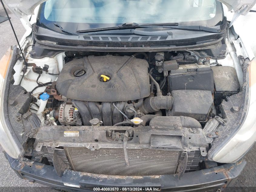 2012 Hyundai Elantra Limited VIN: 5NPDH4AE6CH081492 Lot: 40083570