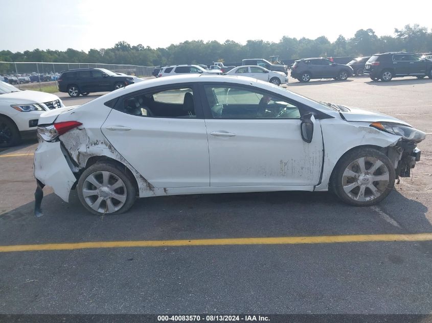 2012 Hyundai Elantra Limited VIN: 5NPDH4AE6CH081492 Lot: 40083570