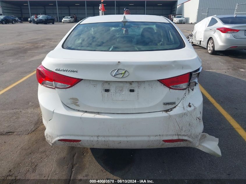 2012 Hyundai Elantra Limited VIN: 5NPDH4AE6CH081492 Lot: 40083570