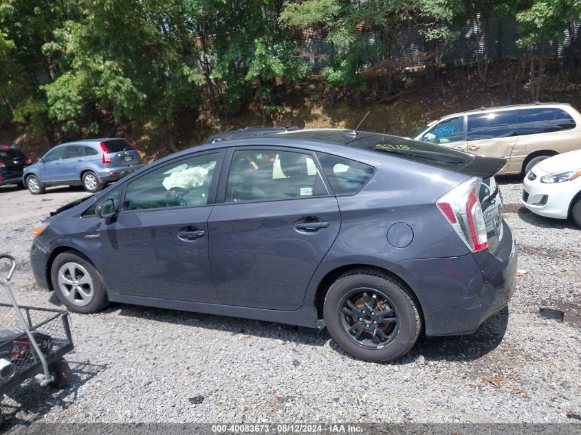 2013 Toyota Prius Three VIN: JTDKN3DU2D5628918 Lot: 40083673