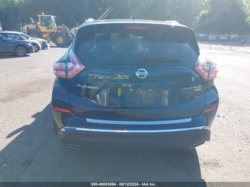 2018 Nissan Murano Platinum VIN: 5N1AZ2MH8JN181645 Lot: 40083694