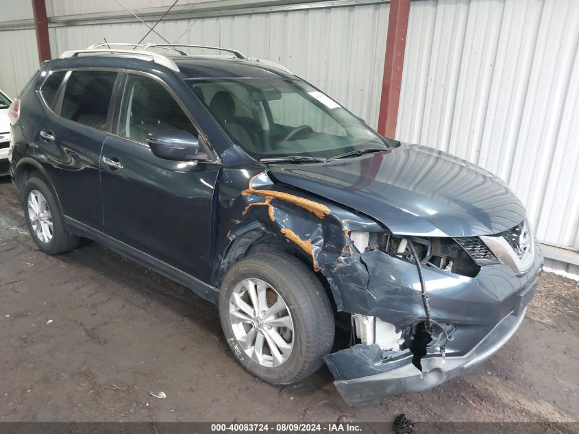 2016 Nissan Rogue Sv VIN: KNMAT2MV0GP615467 Lot: 40083724