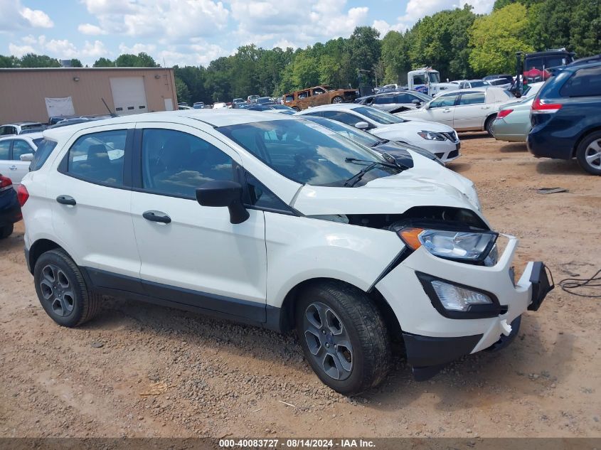 2021 Ford Ecosport S VIN: MAJ3S2FE8MC447255 Lot: 40083727