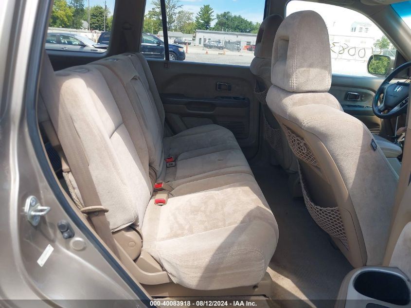 2004 Honda Pilot Ex VIN: 2HKYF18454H589781 Lot: 40083918