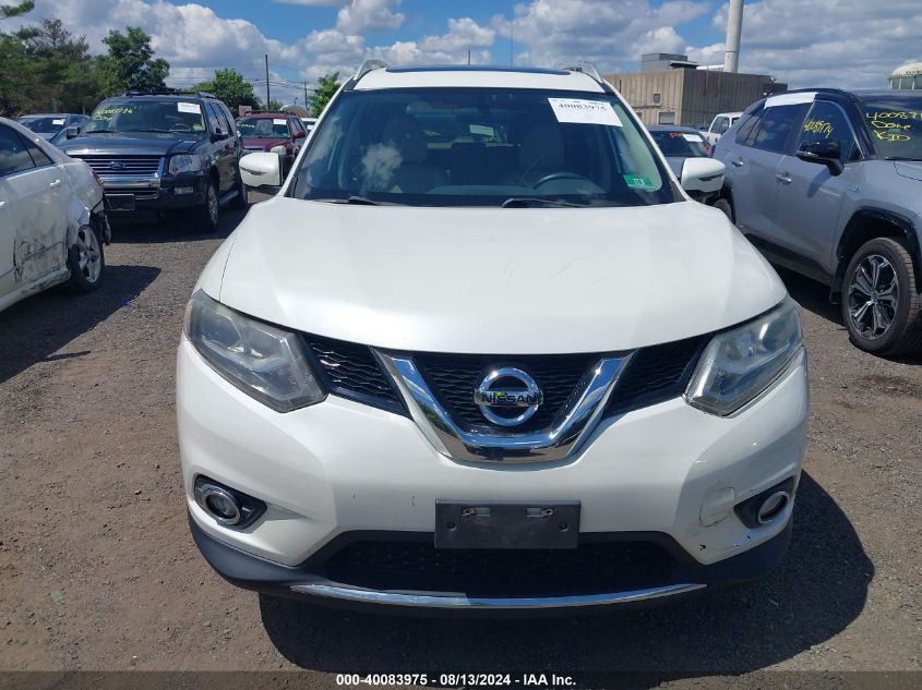 2016 Nissan Rogue Sl VIN: 5N1AT2MVXGC766531 Lot: 40083975