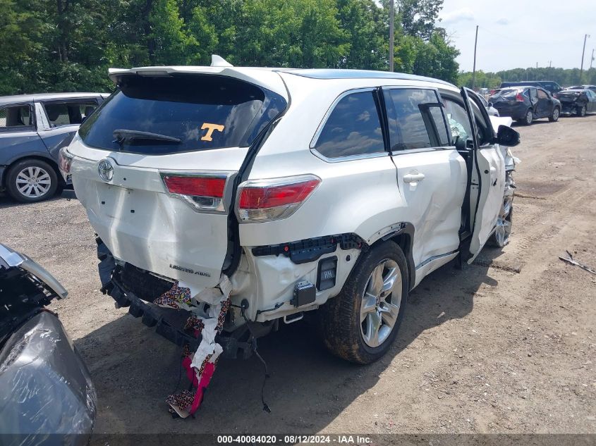 2016 TOYOTA HIGHLANDER LIMITED V6 - 5TDDKRFH3GS277262