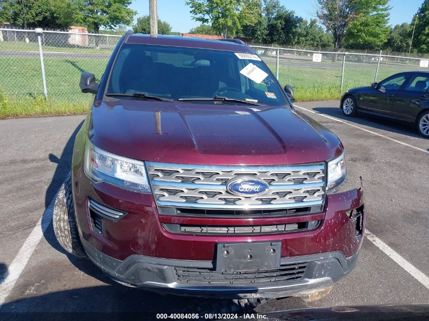 2018 Ford Explorer Xlt VIN: 1FM5K8D89JGA11100 Lot: 40084056