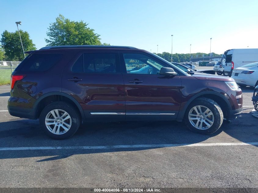 2018 Ford Explorer Xlt VIN: 1FM5K8D89JGA11100 Lot: 40084056