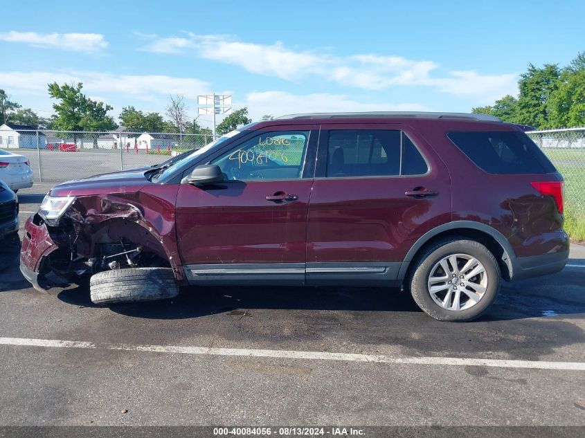 2018 Ford Explorer Xlt VIN: 1FM5K8D89JGA11100 Lot: 40084056