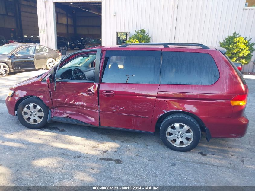 2002 Honda Odyssey Ex-L VIN: 2HKRL18962H011095 Lot: 40084123